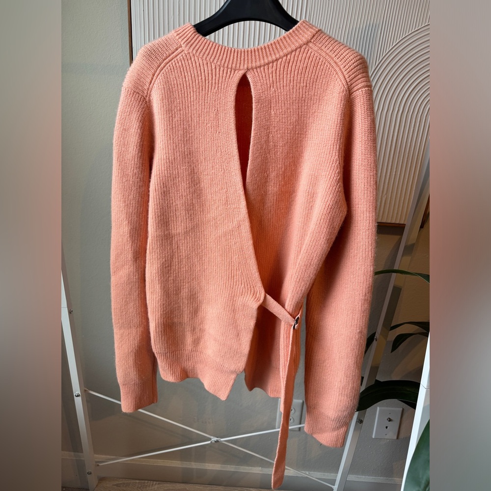 PROENZA SCHOULER black label Coral Wool Cashmere Ribbed
Knit Sweater